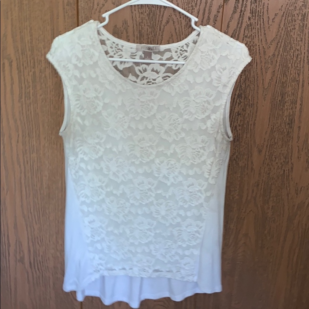 White dressy tank